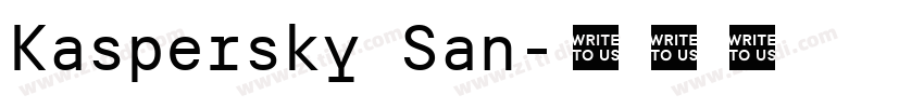 Kaspersky San字体转换